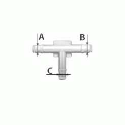 Пластиковый соединитель d9.0/6.2/9.0 GM 472815 Ford 801471