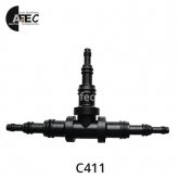 Пластиковый тройник универсальный d9.5/6.3/3.2