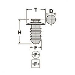 Кліпса молдингу порога Jeep, Fiat 52006816, 52003457