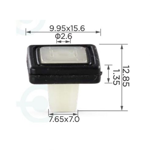 Клипса под саморез Honda Acura 90675SA60030 90675SA6003
