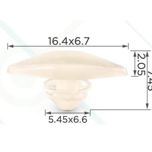 Кліпса ущільнювача Honda Acura 73862-672-0030 Кліпса ущільнювача Honda Acura 73862-672-0030