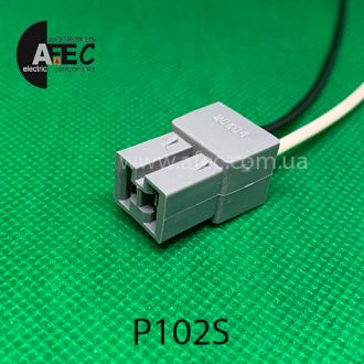 Автомобильный разъём гнездовой 2-Х контактный аналог TE 180923-0 серии 6,3мм c проводом Автомобильный разъём гнездовой 2-Х контактный аналог TE 180923-0 серии 6,3мм c проводом