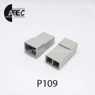 Автомобільний роз'єм штирьовий 2-Х контактний аналог TE 180924-0 серії 6,3мм Автомобільний роз'єм штирьовий 2-Х контактний аналог TE 180924-0 серії 6,3мм