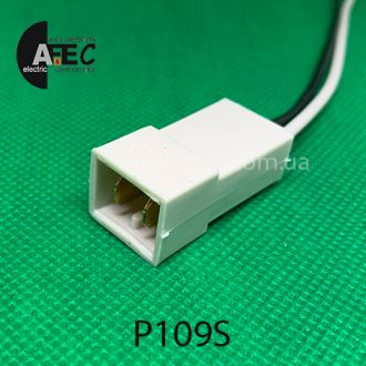 Автомобильный разъём штыревой 2-Х контактный аналог TE 1809240 серии 6,3мм с проводом Автомобильный разъём штыревой 2-Х контактный аналог TE 1809240 серии 6,3мм с проводом