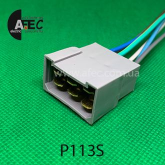 Автомобильный разъём штыревой 6-ми контактный серии 6,3мм с проводом Автомобильный разъём штыревой 6-ми контактный серии 6,3мм с проводом