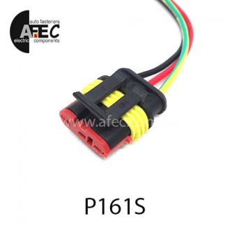 Автомобильный разъём герметичный гнездовой 3-х контактный аналог AMP TE 282087-1серии SuperSeaL 1,5 датчика скорости Lanos Daewoo Chevrolet Lacetti с проводом Автомобильный разъём герметичный гнездовой 3-х контактный аналог AMP TE 282087-1серии SuperSeaL 1,5 датчика скорости Lanos Daewoo Chevrolet Lacetti с проводом