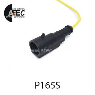 Автомобільний роз'єм герметичний штирьовий 1-но контактний аналог AMP TE 282103-1серії SuperSeaL 1,5 з проводом Автомобільний роз'єм герметичний штирьовий 1-но контактний аналог AMP TE 282103-1серії SuperSeaL 1,5 з проводом