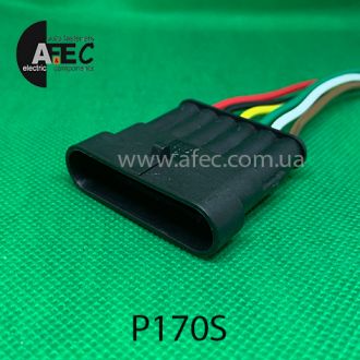 Автомобильный разъём герметичный штыревой 6-ти контактный аналог AMP TE 282108-1 серии SuperSeaL 1,5 с проводом Автомобильный разъём герметичный штыревой 6-ти контактный аналог AMP TE 282108-1 серии SuperSeaL 1,5 с проводом