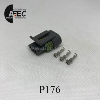 Автомобильный разъём герметичный гнездовой 3-х контактный аналог Delphi 12162182 12162185 серии 1,5мм для датчика распредвала и датчика фазы ВАЗ Автомобильный разъём герметичный гнездовой 3-х контактный аналог Delphi 12162182 12162185 серии 1,5мм для датчика распредвала и датчика фазы ВАЗ