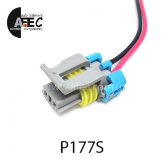 Авто разъём гнездовой 2-х контактный аналог Delphi 12052644 Metri-Pack Series 150 для датчика коленвала ВАЗ с проводом Авто разъём гнездовой 2-х контактный аналог Delphi 12052644 Metri-Pack Series 150 для датчика коленвала ВАЗ с проводом