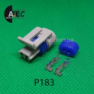 Автомобильный разъём герметичный гнездовой 2-х контактный аналог Delphi 12162197 серии 1.5 мм для датчик температуры GM Автомобильный разъём герметичный гнездовой 2-х контактный аналог Delphi 12162197 серии 1.5 мм для датчик температуры GM