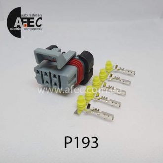 Автомобильный разъём герметичный гнездовой 5-ти контактный аналог Delphi 12052600 серии 1.5мм для жгута форсунок ВАЗ Автомобильный разъём герметичный гнездовой 5-ти контактный аналог Delphi 12052600 серии 1.5мм для жгута форсунок ВАЗ