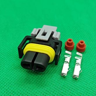 Роз'єм проводки (2 контакти) 12124819 WPT-952 3U2Z-14S411-VZB для Honda, Infiniti, Nissan, Mazda, Toyota, Porsche, Scion Роз'єм проводки (2 контакти) 12124819 WPT-952 3U2Z-14S411-VZB для Honda, Infiniti, Nissan, Mazda, Toyota, Porsche, Scion