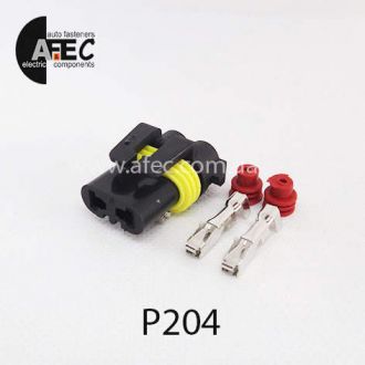 Авто роз'єм гніздовий 2-х контактний Delphi 12059183 серії 3мм для автоламп HB3 Авто роз'єм гніздовий 2-х контактний Delphi 12059183 серії 3мм для автоламп HB3