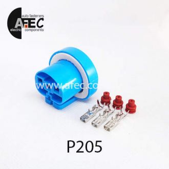 Автомобильный разъём герметичный гнездовой 3-х контактный серии 2.8мм для ламп 9004 Chrysler Ford Jeep Автомобильный разъём герметичный гнездовой 3-х контактный серии 2.8мм для ламп 9004 Chrysler Ford Jeep