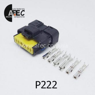 Автомобільний роз'єм герметичний гніздовий 6-ти контактний аналог FCI 211PC062S1049 серії 2.5\3,0мм для датчика масової витрати повітря Siemens (20.3855-10) для ГАЗ з 405 двигуном Автомобільний роз'єм герметичний гніздовий 6-ти контактний аналог FCI 211PC062S1049 серії 2.5\3,0мм для датчика масової витрати повітря Siemens (20.3855-10) для ГАЗ з 405 двигуном