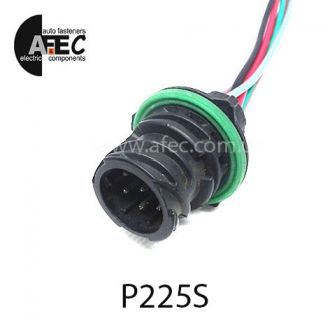 Автомобильный разъём байонетный герметичный штыревой 7-ми контактный аналог TE 1718230-1 серии 1.5 с проводом Автомобильный разъём байонетный герметичный штыревой 7-ми контактный аналог TE 1718230-1 серии 1.5 с проводом