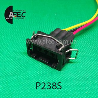 Автомобильный разъём герметичный гнездовой 3-х контактный аналог VAG 357972753 12162834 серии 2,8 мм с проводом Автомобильный разъём герметичный гнездовой 3-х контактный аналог VAG 357972753 12162834 серии 2,8 мм с проводом