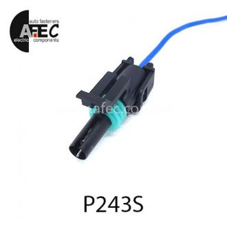 Автомобільний роз'єм герметичний гніздовий 1-но контактний аналог Delphi 12015791 WEATHER-PACK серії 2,5мм c проводом для датчика кисню Daewoo Lanos 1,5 Автомобільний роз'єм герметичний гніздовий 1-но контактний аналог Delphi 12015791 WEATHER-PACK серії 2,5мм c проводом для датчика кисню Daewoo Lanos 1,5