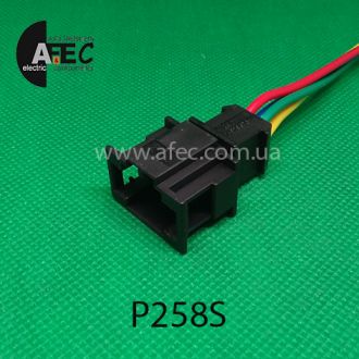 Автомобільний роз'єм штирьовий 4-х контактний аналог VAG АМР 19296261 серії 2,8мм з проводом Автомобільний роз'єм штирьовий 4-х контактний аналог VAG АМР 19296261 серії 2,8мм з проводом