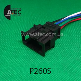 Автомобильный разъём штыревой 6-ти контактный аналог VAG АМР 19296271 серии 2,8мм с проводом Автомобильный разъём штыревой 6-ти контактный аналог VAG АМР 19296271 серии 2,8мм с проводом