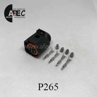 Автомобільний роз'єм герметичний гніздовий 4-х контактний аналог VAG 4B0973712 серії 1.2мм Автомобільний роз'єм герметичний гніздовий 4-х контактний аналог VAG 4B0973712 серії 1.2мм