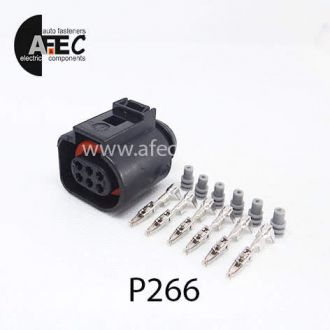 Автомобільний роз'єм герметичний гніздовий 6-ти контактний аналог VAG 1J0973713 серії 1.2мм Автомобільний роз'єм герметичний гніздовий 6-ти контактний аналог VAG 1J0973713 серії 1.2мм