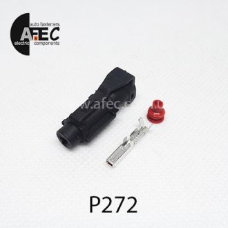 Автомобильный разъём гнездовой 1-но контактный аналог KET MG6102785 серии 1,8мм для китайских блоков розжига ксеноновых ламп Автомобильный разъём гнездовой 1-но контактный аналог KET MG6102785 серии 1,8мм для китайских блоков розжига ксеноновых ламп