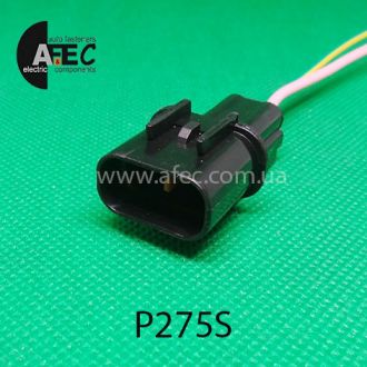 Авто роз'єм штирьовий 2-х контактний KUM PB621-02020 з проводом Авто роз'єм штирьовий 2-х контактний KUM PB621-02020 з проводом