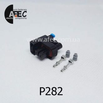 Автомобильный разъём герметичный гнездовой 2-х контактный аналог Delphi 15326181 15411633 для топливных форсунок GM Lanos Daewoo Aveo Автомобильный разъём герметичный гнездовой 2-х контактный аналог Delphi 15326181 15411633 для топливных форсунок GM Lanos Daewoo Aveo