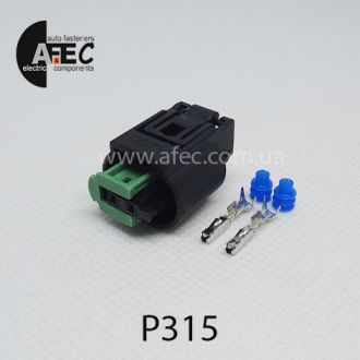 Авто разъем 2-х контактный аналог TE 1-967644-1 Авто разъем 2-х контактный аналог TE 1-967644-1