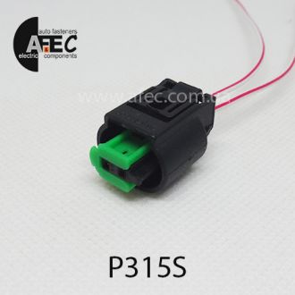 Авто разъем 2-х контактный аналог TE 1-967644-1 с проводом Авто разъем 2-х контактный аналог TE 1-967644-1 с проводом