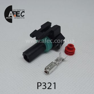 Авто роз'єм гніздовий 1-но контактний серії 2,8 мм аналог Delphi 12065172 Авто роз'єм гніздовий 1-но контактний серії 2,8 мм аналог Delphi 12065172