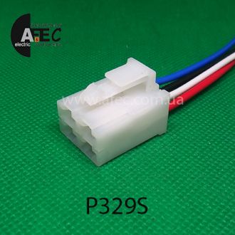 Авто разъём гнездовой 4-x контактный серии 6,3мм для заднего наружного фонаря Daewoo Lanos с проводом Авто разъём гнездовой 4-x контактный серии 6,3мм для заднего наружного фонаря Daewoo Lanos с проводом