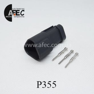 Автомобильный разъём герметичный штыревой 3-х контактный аналог DEUTSH DT06-3P Автомобильный разъём герметичный штыревой 3-х контактный аналог DEUTSH DT06-3P