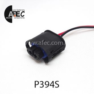 Авто разъем гнездовой 2-х контактный аналог АМР 1-1355668-2 для ламп H11 с проводом Авто разъем гнездовой 2-х контактный аналог АМР 1-1355668-2 для ламп H11 с проводом