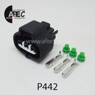 Разъем 3-х контактный гнездовой аналог Sumitomo 6189-0099 Toyota 90980-10845 (90980-12636) Разъем 3-х контактный гнездовой аналог Sumitomo 6189-0099 Toyota 90980-10845 (90980-12636)