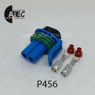 Авто разъем 2-х контактный гнездовой аналог DELPHI 15344040 Авто разъем 2-х контактный гнездовой аналог DELPHI 15344040