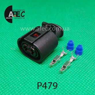 Авто разъем 2-x контактный гнездовой аналог Volkswagen 357 973 202 Авто разъем 2-x контактный гнездовой аналог Volkswagen 357 973 202