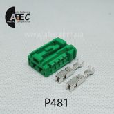 Авто роз'єм 2-х контактний гніздовий аналог MOLEX 98819-1025