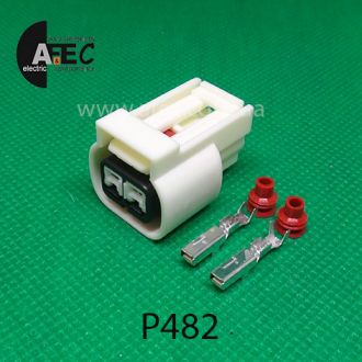 Авто разъем 2-х контактный гнездовой аналог AMP 936184-1 Авто разъем 2-х контактный гнездовой аналог AMP 936184-1