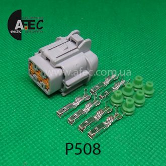 Автомобильный разъём гнездовой 6-ти контактный аналог Sumitomo 6185-1175 KUM PB295-06120 Автомобильный разъём гнездовой 6-ти контактный аналог Sumitomo 6185-1175 KUM PB295-06120