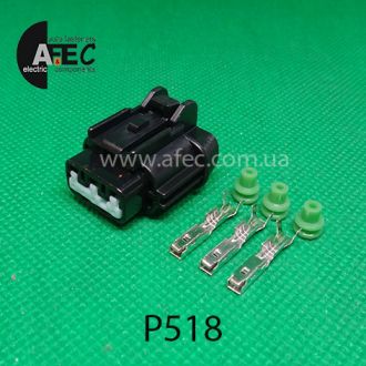 Автомобильный разъём гнездовой 3-х контактный аналог Sumitomo 6185-0868 KUM PB295-03020 Автомобильный разъём гнездовой 3-х контактный аналог Sumitomo 6185-0868 KUM PB295-03020