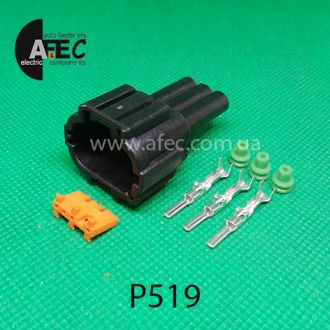 Автомобильный разъём штыревой 3-х контактный аналог Sumitomo 6188-0555 KUM PB291-03027 Автомобильный разъём штыревой 3-х контактный аналог Sumitomo 6188-0555 KUM PB291-03027