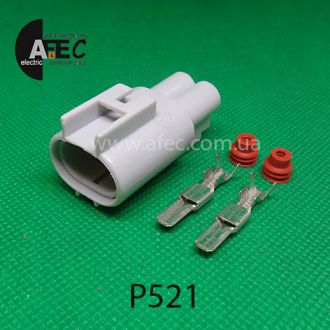 Автомобильный разъём штыревой 2-х контактный аналог AMP 176143-2 6-176143-6 368327-1 Автомобильный разъём штыревой 2-х контактный аналог AMP 176143-2 6-176143-6 368327-1