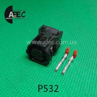 Автомобильный разъём гнездовой 2-х контактный аналог Sumitomo 6189-1161 Toyota 90980-12416 серии TS SEALED Автомобильный разъём гнездовой 2-х контактный аналог Sumitomo 6189-1161 Toyota 90980-12416 серии TS SEALED