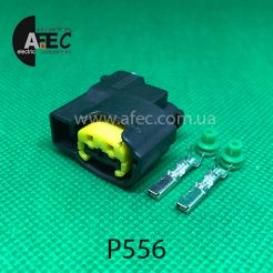 Авто разъём гнездовой 2-х контактный аналог MOLEX 49093-0211