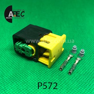 Роз'єм 2-х контактний гніздовий аналог АМР 3-1418448-2 серії HDSCS MCP1,5 Роз'єм 2-х контактний гніздовий аналог АМР 3-1418448-2 серії HDSCS MCP1,5