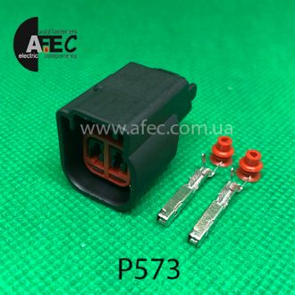 Разъем 2-х контактный гнездовой аналог GM 88988055  Ford 3U2Z-14S411-CUAA Разъем 2-х контактный гнездовой аналог GM 88988055  Ford 3U2Z-14S411-CUAA