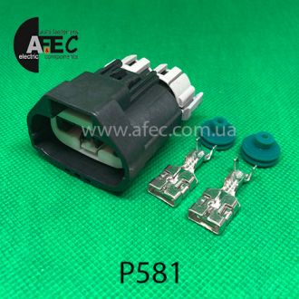 Разъем 2-х контактный гнездовой аналог YAZAKI 7283-3214-30 Разъем 2-х контактный гнездовой аналог YAZAKI 7283-3214-30